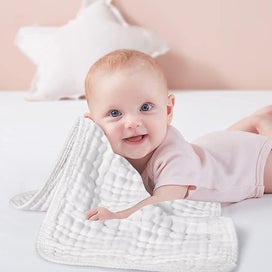 Listing 5 of 5 for Baby Gauze Towel, Baby Saliva Towel Is Soft And Absorbent