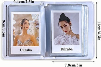 Listing 5 of 5 for 3 Inch Mini Photo Album Photocard Holder , Love Heart Hollow Photocard Id Holder