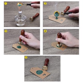 Listing 2 of 4 for Wooden Handle Wax Spoon For Sealing Stamp$wax Spoon Wooden Handle Wax Sealing Sp