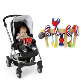 Listing 2 of 5 for Kid Baby Crib Cot Pram Hanging Rattles Spiral Stroller Car Seat Toy