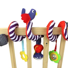 Listing 3 of 5 for Kid Baby Crib Cot Pram Hanging Rattles Spiral Stroller Car Seat Toy