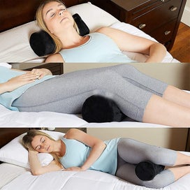 Listing 4 of 5 for Bran Lumbar Pillow, Crescent Roll, High Sponge Back Support For Office Chairs, C