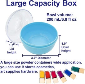 Listing 4 of 5 for Bran Storage Body Powder Container, Large 3.5" Fluffy Body After-bath Powder Cas