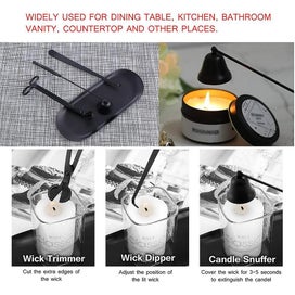 Listing 2 of 5 for Bran Candle Accessories Set, Candlestick Tools, Stainless Steel-cancellous Chopp