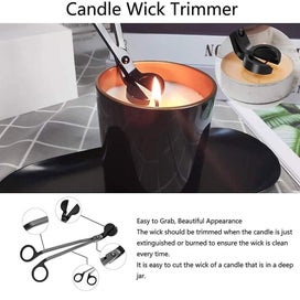 Listing 4 of 5 for Bran Candle Accessories Set, Candlestick Tools, Stainless Steel-cancellous Chopp