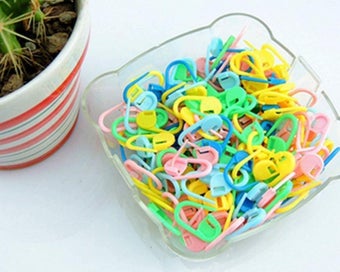 Listing 3 of 5 for Bran Mix Color Knitting Stitch Counter Crochet Locking Stitch Markers Stitch Nee