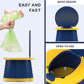 Listing 4 of 5 for Bran Children's Folding Toilet Portable Folding Toilet Seat Boys & Girls Foldabl