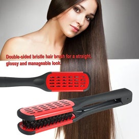 Listing 2 of 5 for Bran Hair Straightener Hair Straightening Comb Double Sided Brush Clamp Straight