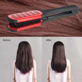 Listing 3 of 5 for Bran Hair Straightener Hair Straightening Comb Double Sided Brush Clamp Straight