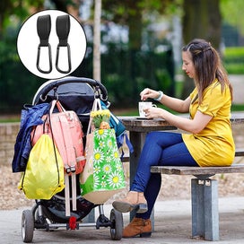 Listing 3 of 5 for Bran Stroller Hooks Strap, Clip Or Hang A Diaper Bag To Your Pram Or Buggy