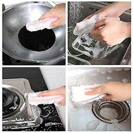 Listing 3 of 5 for Bran Bamboo Absorbent Sponges Kitchen Cleaning Sponges Reusable Dish Was