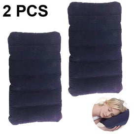 Listing 1 of 5 for Bran Inflatable Pillow, Pack Of 2 Compressible Pillow Comfortable Blow Up Flocki