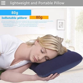Listing 3 of 5 for Bran Inflatable Pillow, Pack Of 2 Compressible Pillow Comfortable Blow Up Flocki