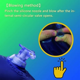 Listing 4 of 5 for Bran Inflatable Pillow, Pack Of 2 Compressible Pillow Comfortable Blow Up Flocki