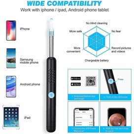 Listing 5 of 5 for Bran Otoscope Ear Cleaner, Ear Wax Removal, 1080p Endoscope Ears, Ear Cleaner Hu
