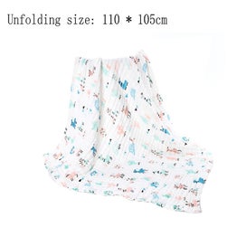 Listing 2 of 5 for Class A Seersucker Washed Cotton, Newborn Baby Six-layer Gauze Bath Towel 110*10