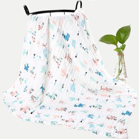 Listing 4 of 5 for Class A Seersucker Washed Cotton, Newborn Baby Six-layer Gauze Bath Towel 110*10