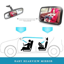 Listing 5 of 5 for Shynerk Baby Car Mirror, Safety Car Seat Mirror For Rear Facing Infant