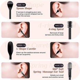 Listing 4 of 5 for Cruchan Earwax Removal Kit: 6 Piece Ear Wax Removal | Portable Soothing & Anti-i