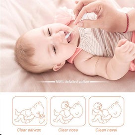 Listing 4 of 5 for 100pcs Biodegradable Bamboo Cotton Swabs Compostable Wooden Ear Sticks Zero Wast