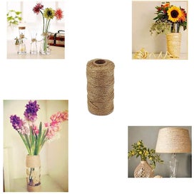 Listing 4 of 5 for Jute Twine 200m 1mm Rustic Jute Rope For Arts And Crafts Gift