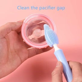 Listing 2 of 5 for Bottle Brush Setsilicone Baby Bottle Brush Set, Used To Clean Baby Bottles, Wate