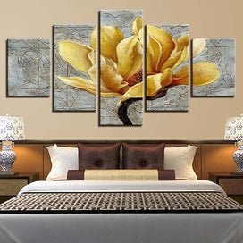 Listing 3 of 4 for Canvas Artwork For Walls Yellow Flowers Hd Inkjet Decorative Paintings Home Kitc