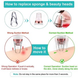 Listing 2 of 5 for Blackhead Remover Vacuum, Electric Pore Vacuum Blackhead Extractor Removal Tool