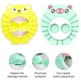 Listing 3 of 4 for Duschhaube Kinder, Duschhaube Baby, Weiche Einstellbare Baby Duschhaube, Mit Ohr