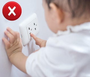 Listing 2 of 5 for Outlet Plug Covers Ultra Clear Child Proof Electrical Protector Caps
