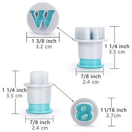 Listing 5 of 5 for Cookie Cutter Letters And Numbers Fondant Cookie Cutter Alphabet Cake Decoration