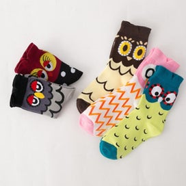 Listing 2 of 5 for Owl Stockings Stereo Ears, Funny Cute Design Cartoon Cotton Socks
