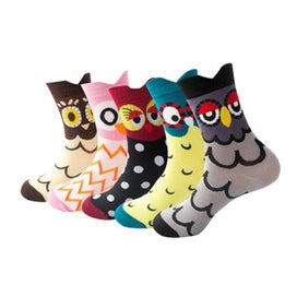Listing 4 of 5 for Owl Stockings Stereo Ears, Funny Cute Design Cartoon Cotton Socks