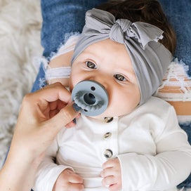 Listing 2 of 3 for Soother Pacifier - Silicone Newborn Pacifiers With Collapsible Handle