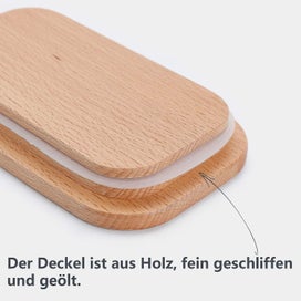 Listing 2 of 3 for 303.101 Butterdose Porzellan Fr 250 G Butter, Holzdeckel Mit Silikon-dichtlippe,