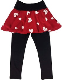 Listing 3 of 4 for Little Girls Clothes Set Outfit Heart Print Fleece Sweatshirts Top