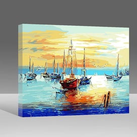 Listing 3 of 4 for Diy Oil Painting, Frameless, Paint By Number Kits With Brushes And Acrylic Paint