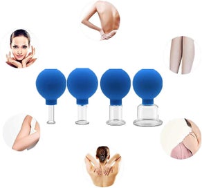Listing 3 of 5 for Set Of 4 Cupping Glasses With Ball 15-25-36-52mm For Professional, Medical, Fire
