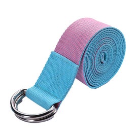 Listing 2 of 5 for Yoga Strap Made With Adjustable D-ring, Improve Flexibility & Strength For Yoga