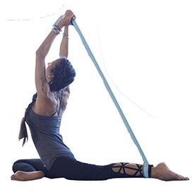Listing 4 of 5 for Yoga Strap Made With Adjustable D-ring, Improve Flexibility & Strength For Yoga