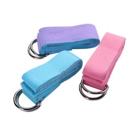 Listing 5 of 5 for Yoga Strap Made With Adjustable D-ring, Improve Flexibility & Strength For Yoga