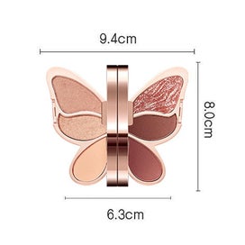 Listing 2 of 4 for 6 Colors Eyeshadow Palette Butterfly Makeup Palette,butterfly Shape Eyeshadow Pa