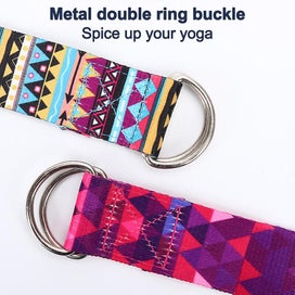 Listing 4 of 4 for Yoga Strap For Stretching -ligament Stretching Belt & Stretch Band With Double D