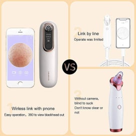 Listing 3 of 5 for Pore Vacuum With Camera, 20x Visible Blackhead Remover Wifi Wireless Connect Rea