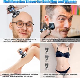 Listing 5 of 5 for Electric Razor For Men,upgraded 5d Rotary Shaver For Bald Head,5 In 1 Grooming K
