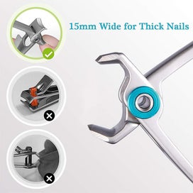 Listing 3 of 4 for Stainless Steel Big Mouth Nail Clippers, Thick Nail Clippers, Large