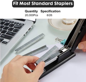 Listing 4 of 5 for 20,000 Staples, Standard Staples For Stapler, 1/4 Inch Staples, 5,000/box, 4 Box