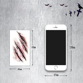 Listing 3 of 5 for Scar Tattoo Stickers Fake Wounds Temporary Tattoo Scar Stickers For Halloween Pa