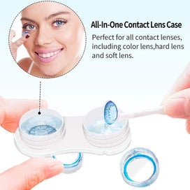 Listing 2 of 3 for Contact Lens Case,oweilan 6 Pack Portable Clear Contact Lens Care Box Holder Con