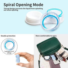 Listing 3 of 3 for Contact Lens Case,oweilan 6 Pack Portable Clear Contact Lens Care Box Holder Con